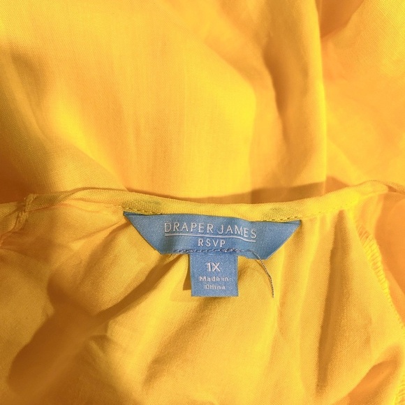 DRAPER JAMES RSVP yellow dress plus size - Picture 7 of 16